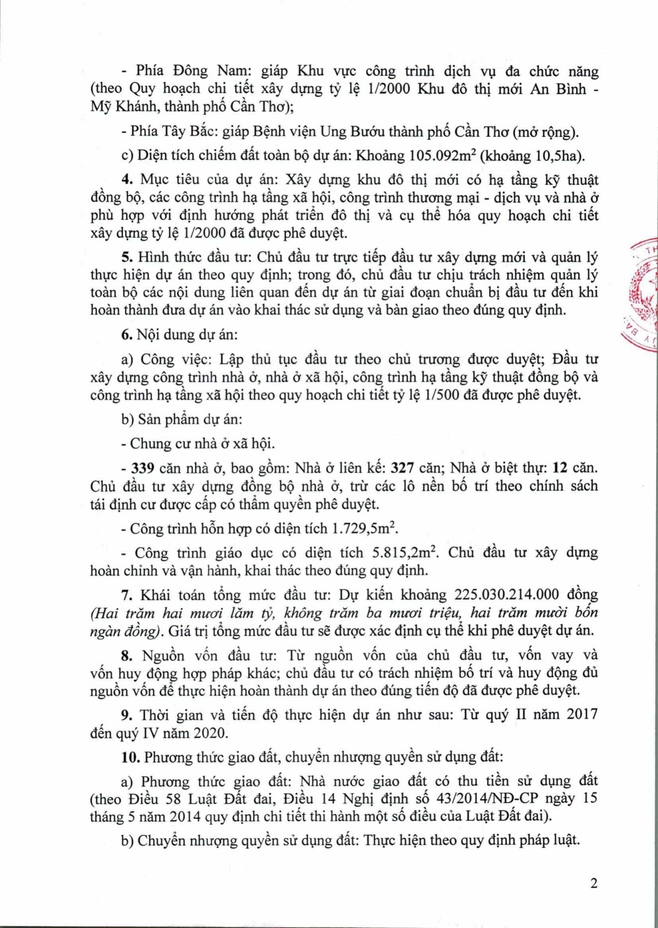 Pháp lý của khu dân cư STK An Bình Cần Thơ