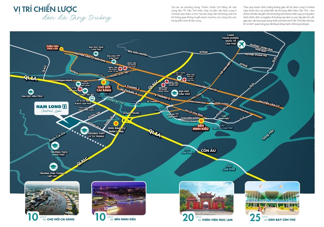 Khu Dân Cư Nam Long Cần Thơ 35 Vị trí Khu Dân Cư Nam Long Cần Thơ