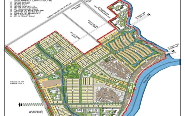 Mặt bằng Khu Đô Thị Mới An Bình Cần Thơ