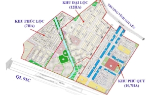 Mặt bằng Khu Dân Cư Hoàng Quân Cần Thơ