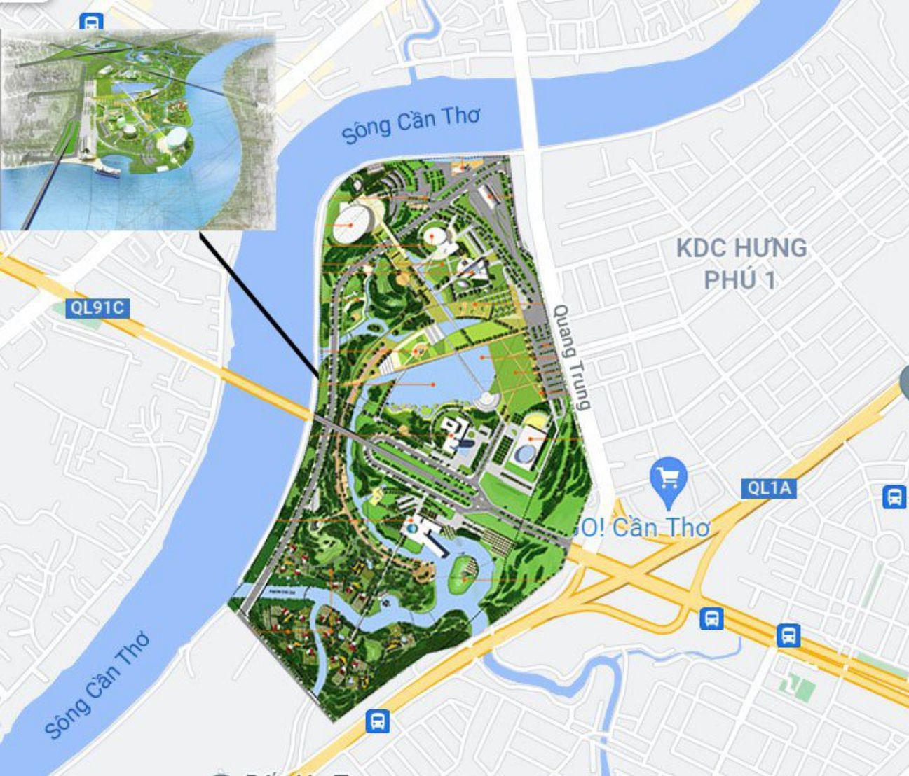 Vị Trí Khu Dân Cư Trung Tâm Văn Hóa Tây Đô