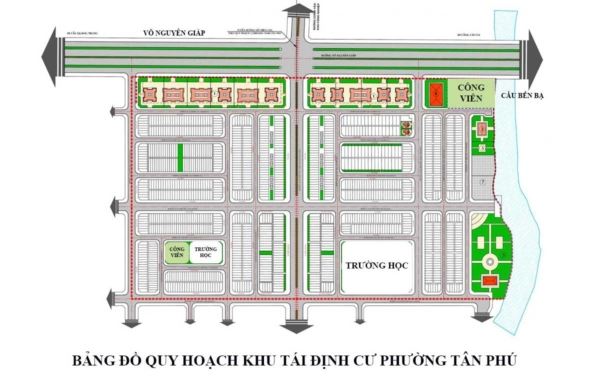 Mặt bằng Khu Dân Cư Tân Phú Cần Thơ