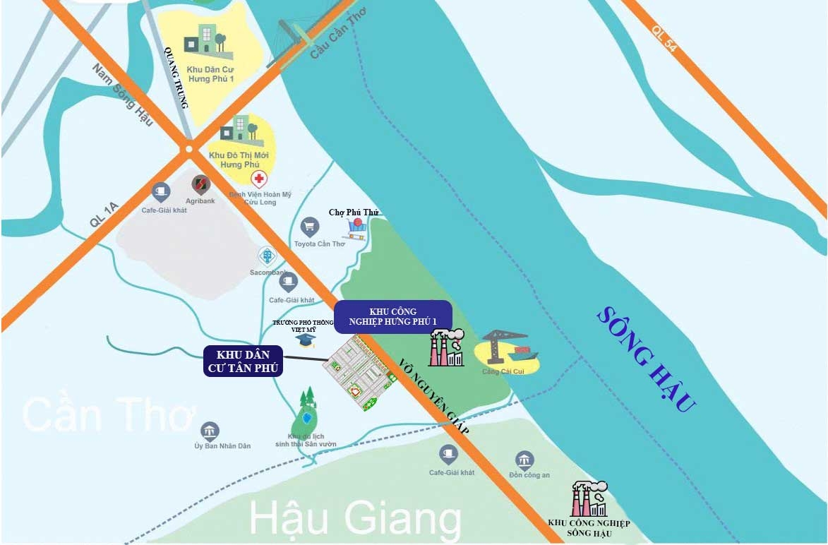 Vị Trí Khu Dân Cư Tân Phú Cần Thơ