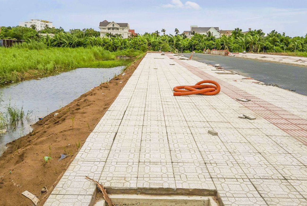 Cồn Khương Diamond City 32 Tiến độ xây dựng tháng 08/2021 tại Cồn Khương Diamond City Cần Thơ
