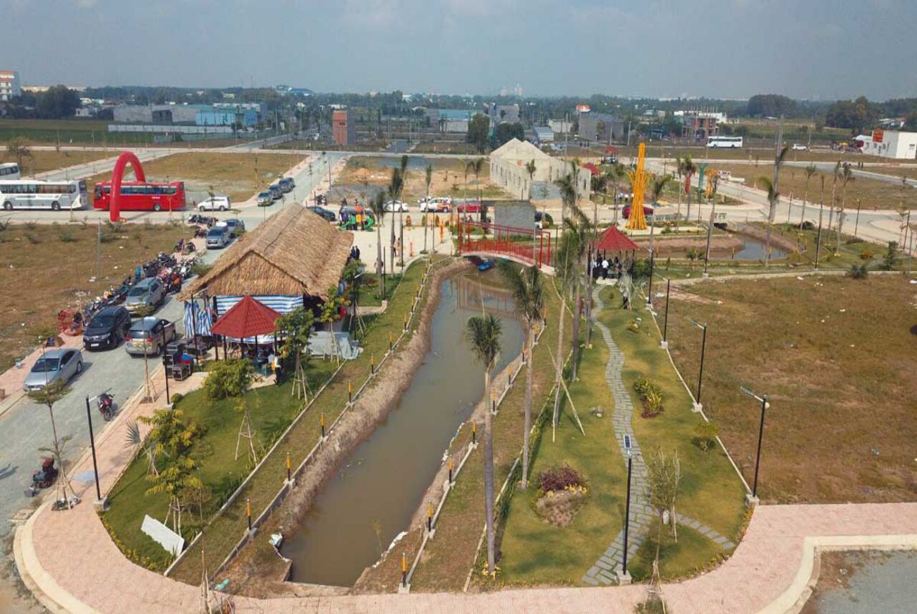 Tiến độ xây dựng nền đất khu Long Cang RiverPark