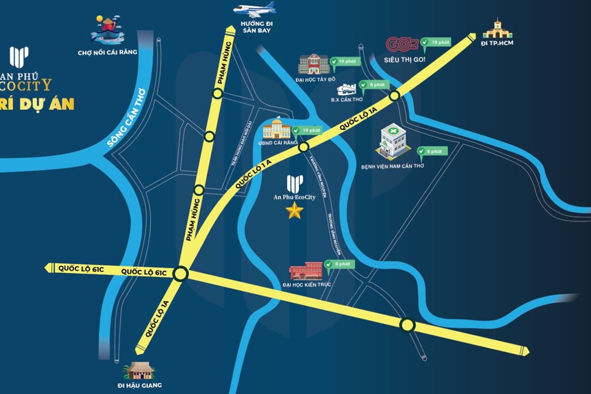 Vị trí An Phú Eco City Cần Thơ