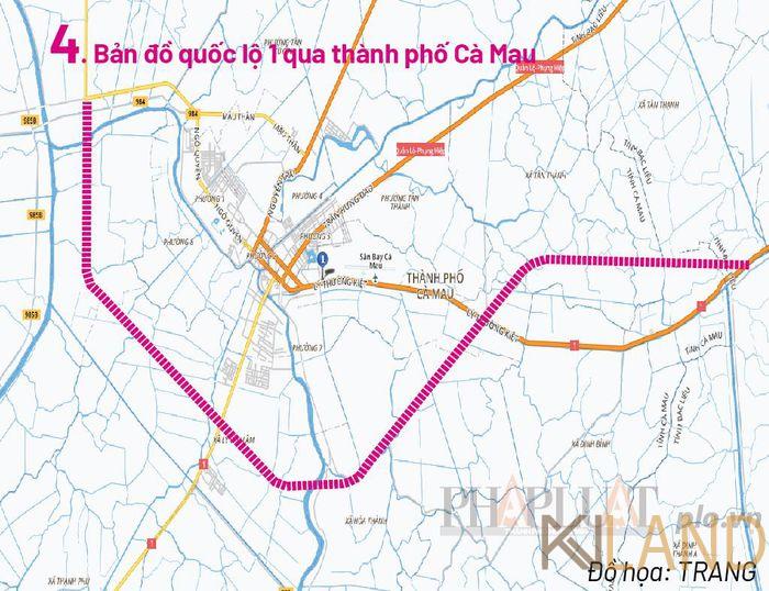 Dự án tuyến tránh quốc lộ 1A đoạn qua TP Cà Mau, tổng chiều dài 14,3 km, với vận tốc thiết kế 80 km/giờ. Dự án được thực hiện bằng nguồn ngân sách nhà nước, với tổng mức đầu tư 1.725 tỉ đồng. Dự án được khởi công ngày 24-12.