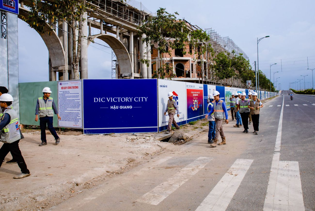 Tiến độ xây dựng khu dân cư DIC Victory City Hậu Giang