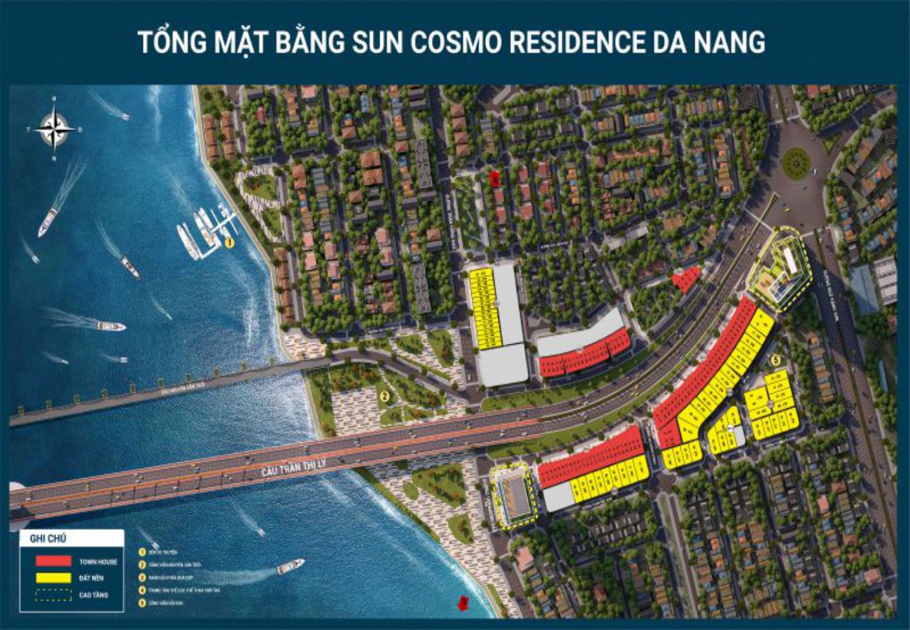 Mặt bằng phân lô của khu đô thị Sun Cosmo Residence Đà Nẵng