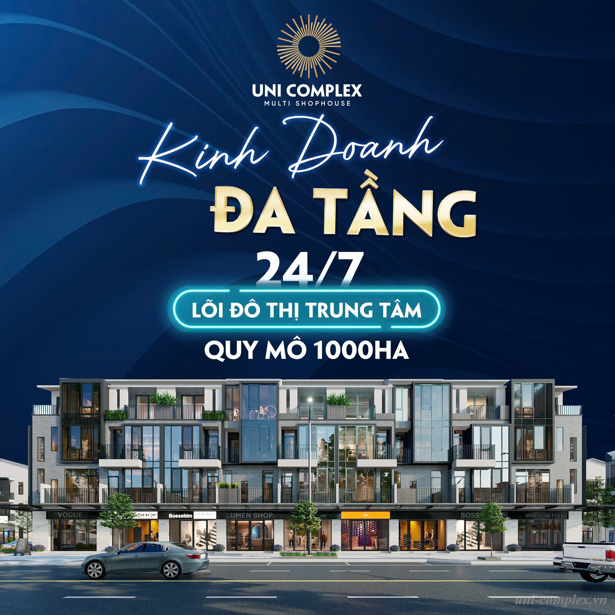 Thiết kế Dự Án Uni Complex Bình Dương