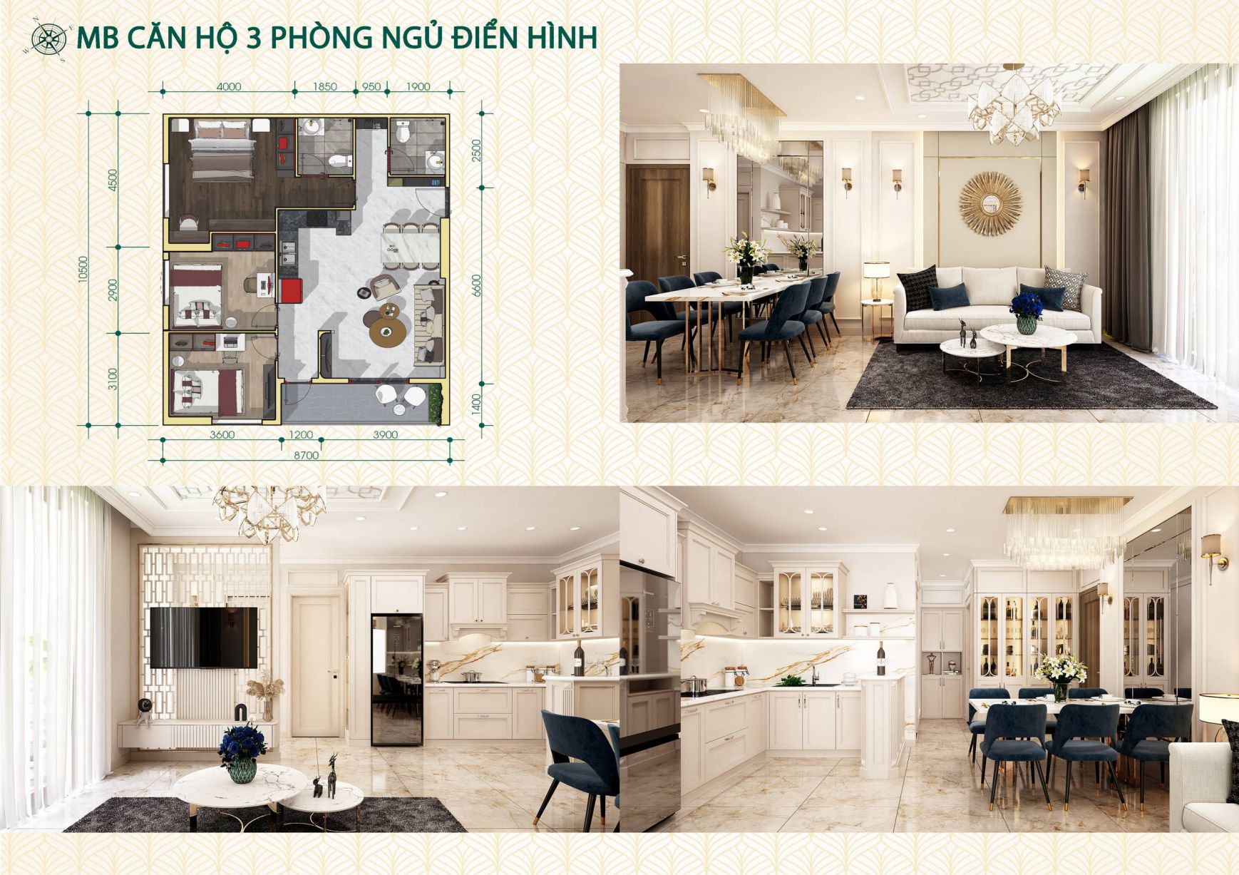 Thiết kế Green Melody 3 Phòng Ngủ