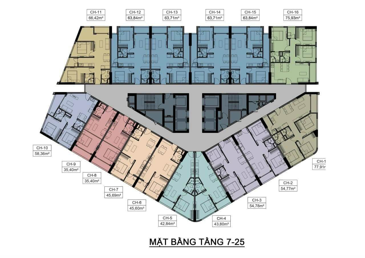 Mặt Bằng Dự án Phú Tài Central Life
