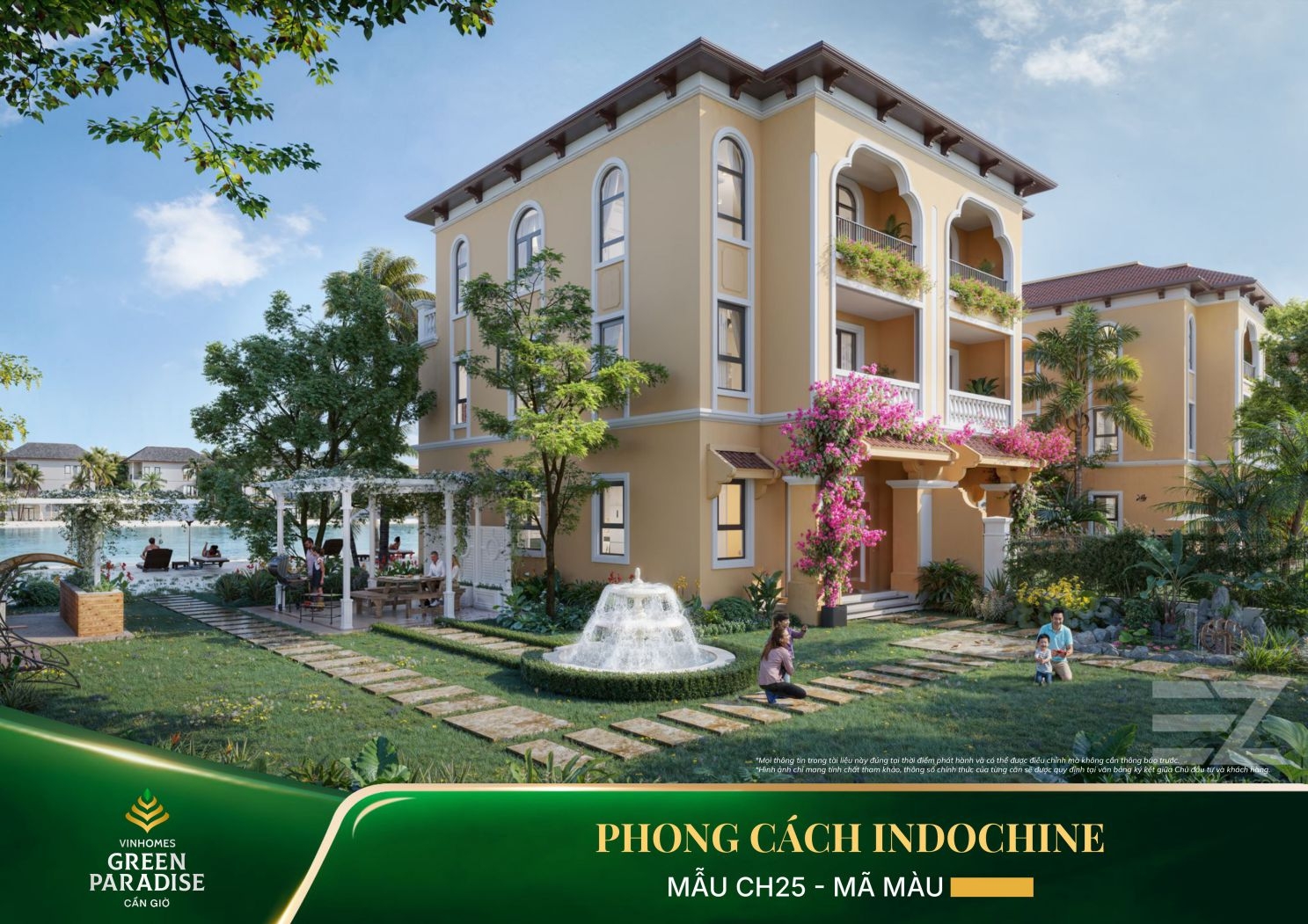Phong Cách Kiến Trúc Indochine Mẫu CH25