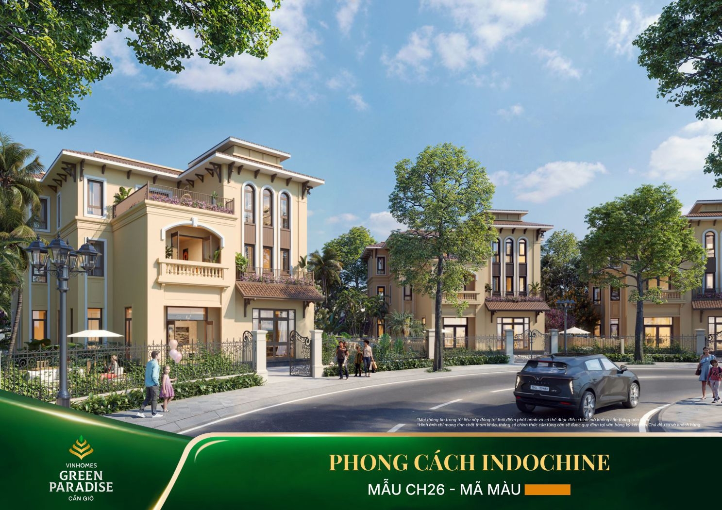 Phong Cách Kiến Trúc Indochine Mẫu CH26