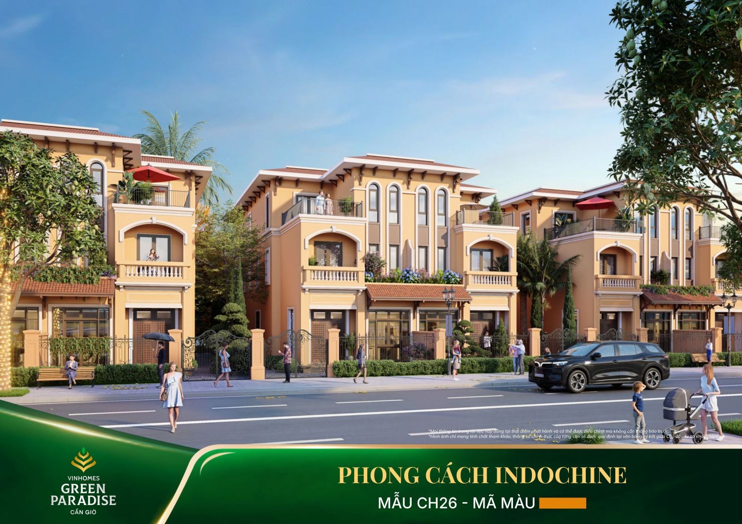 Phong Cách Kiến Trúc Indochine Mẫu CH26
