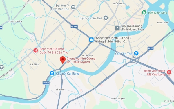 Vị trí Cara Legend Cần Thơ
