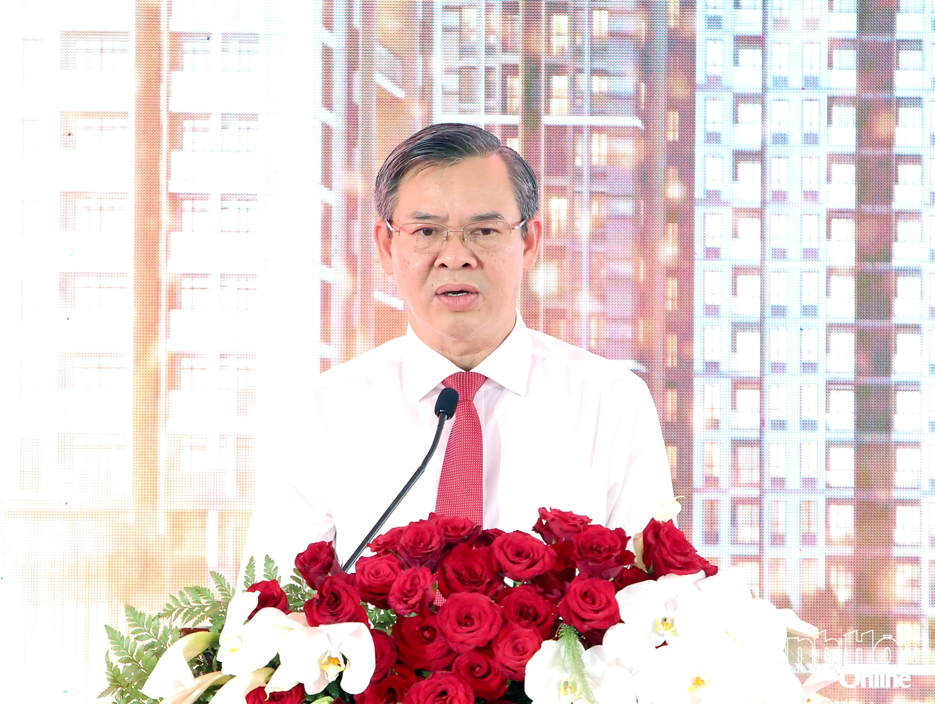 Lễ Khởi Công Dự Án Nhà Ở Cao 20 Tầng Dành Cho Công An Tại Cần Thơ 10 Phát biểu tại lễ khởi công, ông Trương Cảnh Tuyên - Chủ tịch UBND thành phố Cần Thơ