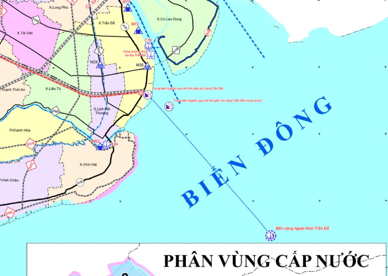 Tuyến Đường Dẫn Và Cầu Vượt Biển 17.8km Ra Cảng Nước Sâu Xây Ở Vị Trí Cửa Ngõ ĐBSCL? 6 Đề xuất cầu vượt biển 17,8km kết nối cảng Trần Đề